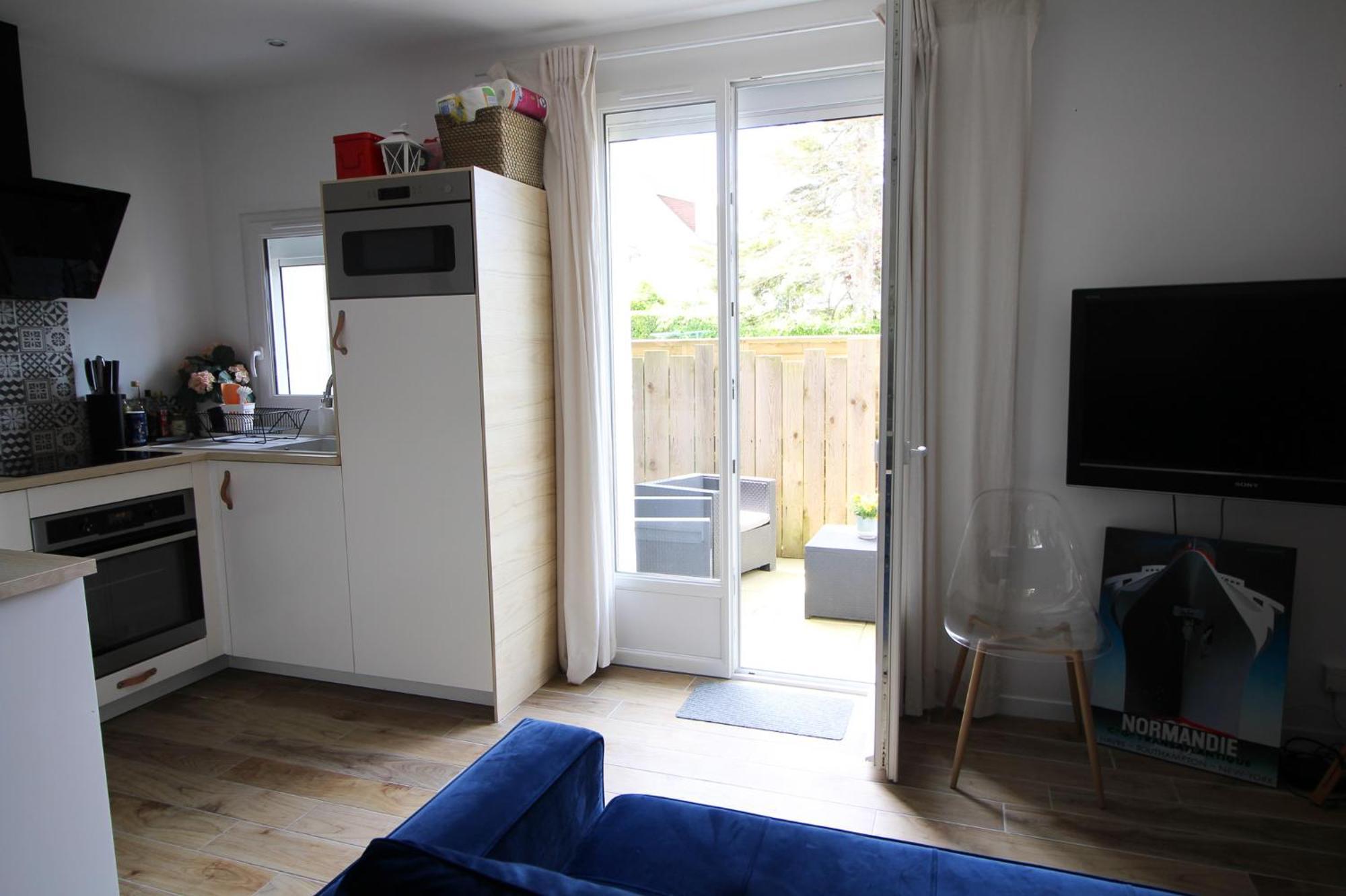 Appartement Avec Terrasse Privee, Plage A Pied Saint-Aubin-Sur-Mer  Ngoại thất bức ảnh