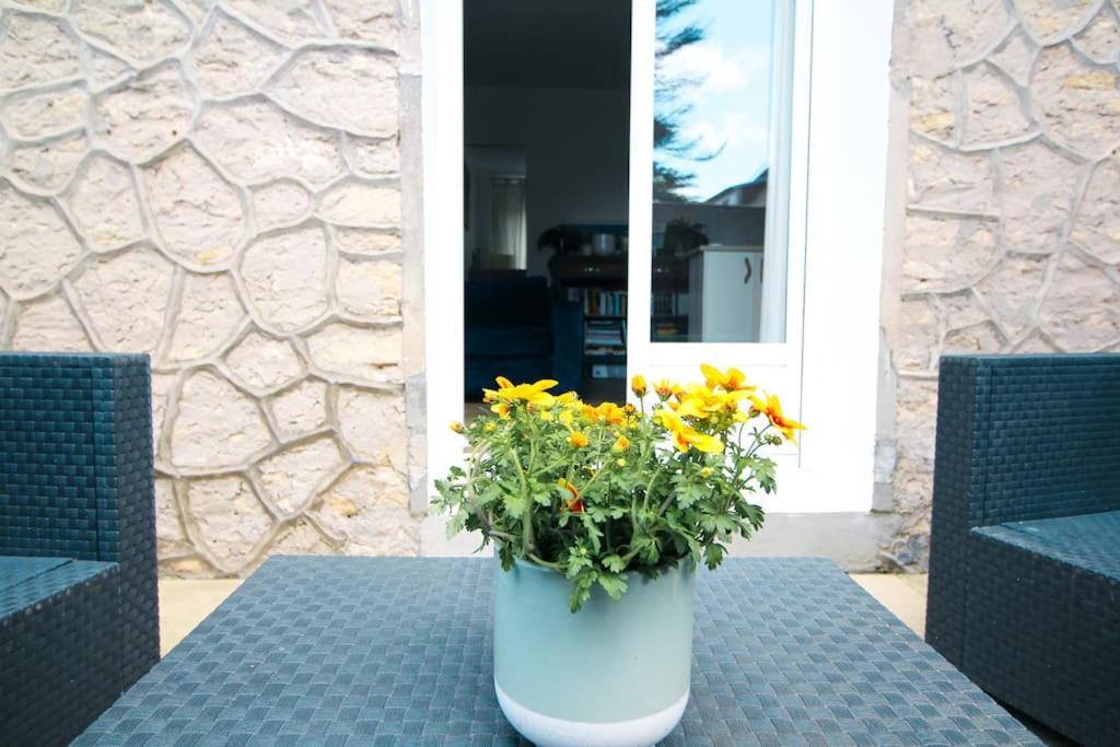 Appartement Avec Terrasse Privee, Plage A Pied Saint-Aubin-Sur-Mer  Ngoại thất bức ảnh