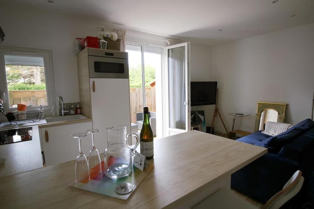 Appartement Avec Terrasse Privee, Plage A Pied Saint-Aubin-Sur-Mer  Ngoại thất bức ảnh